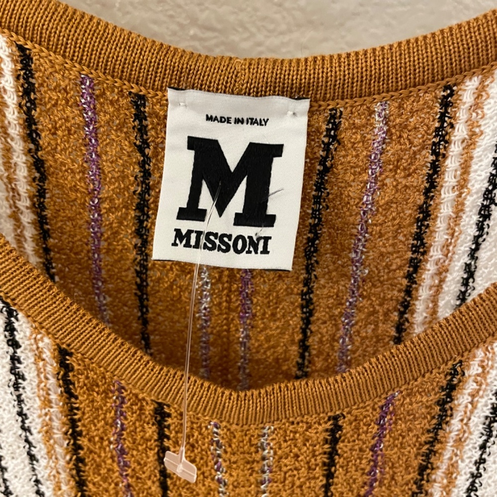 NWOT! MISSONI Multicolor Paint Splash Tiered Sleeveless Maxi Dress Size US 6 - Picture 8 of 14